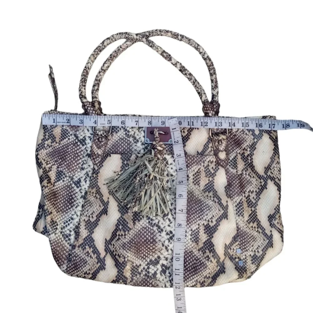 Elliott Lucca leather snakeprint purse